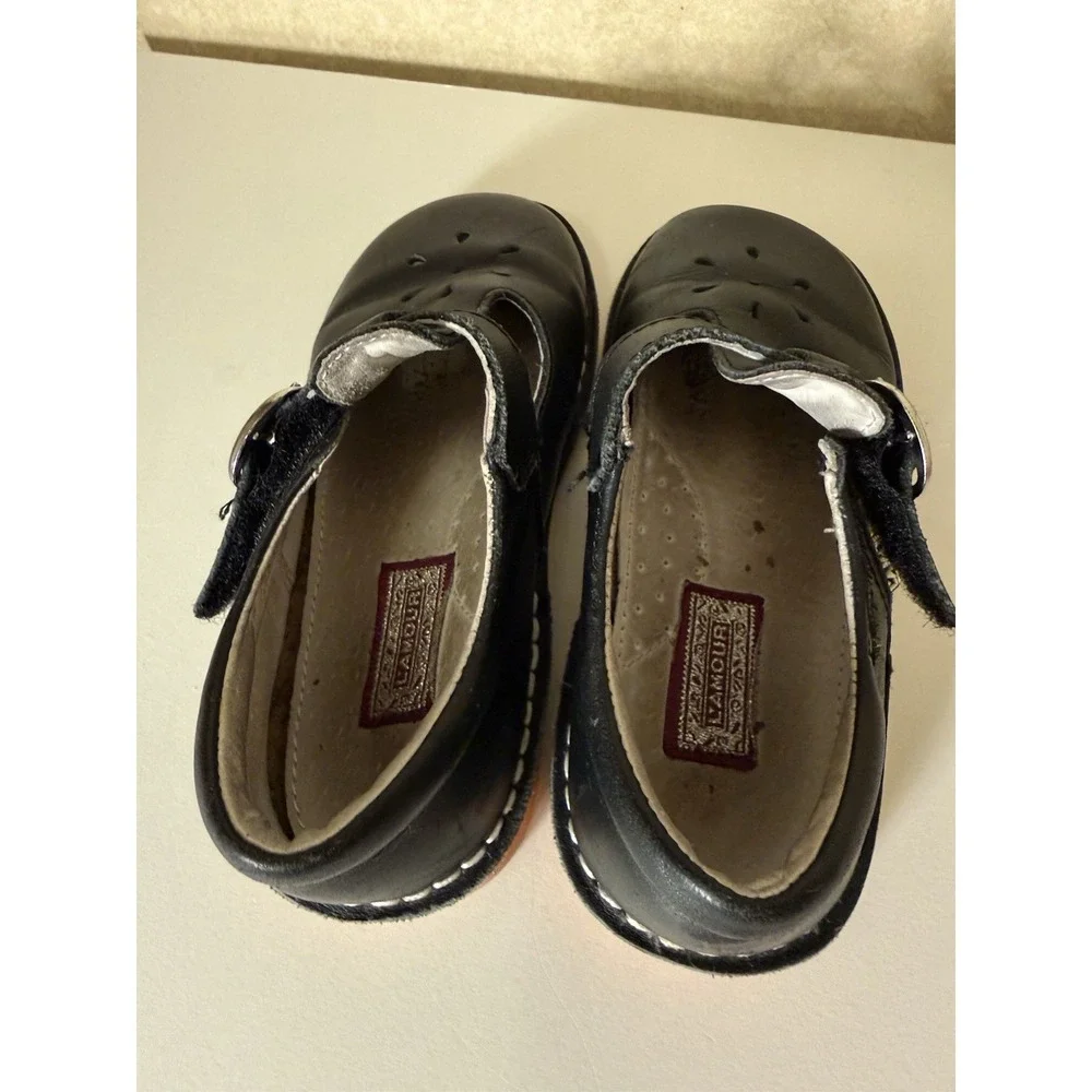 L'Amour Shoes  - Joy Toddler  Girls Size 10 BLACK Mary Janes Dress Shoes Casual